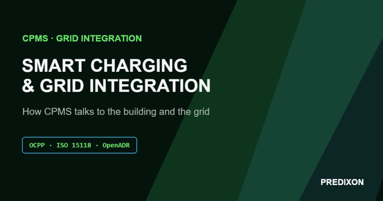 Smart Charging and Grid Integration — Predixon